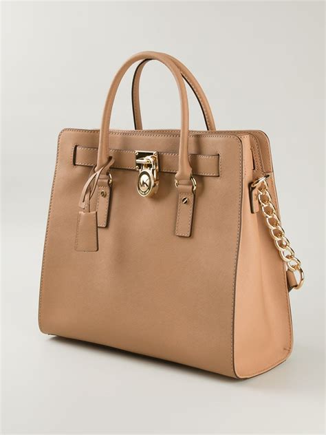 michael kors leather hamilton weekender satchel tote handbag bag|michael kors hamilton large tote.